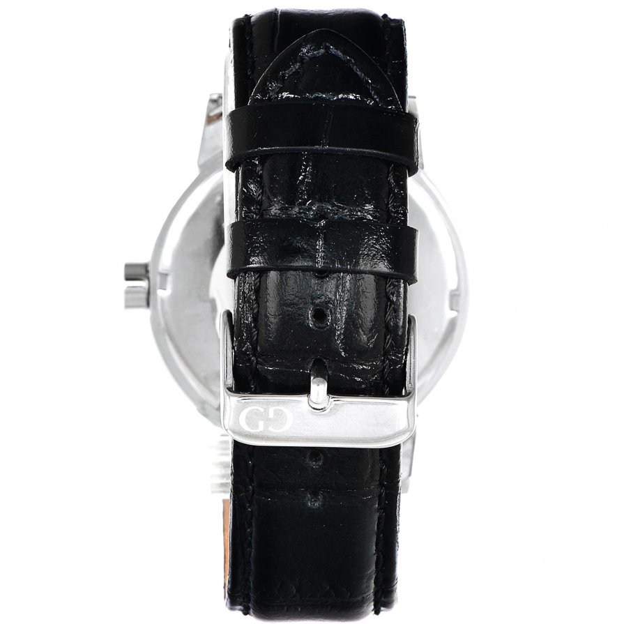 Elegant men's watch Giacomo Design GD05003 leather strap date