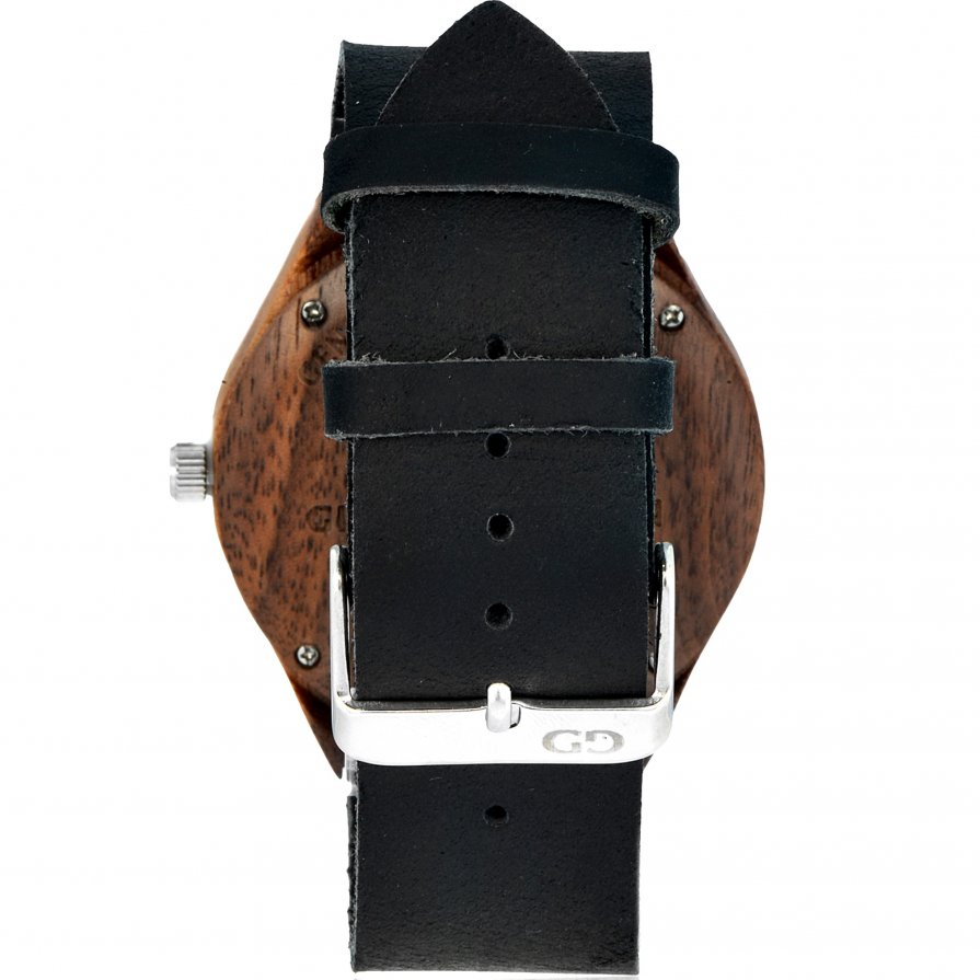 Men's watch Giacomo Design GD08004 Walnut Wood leather strap