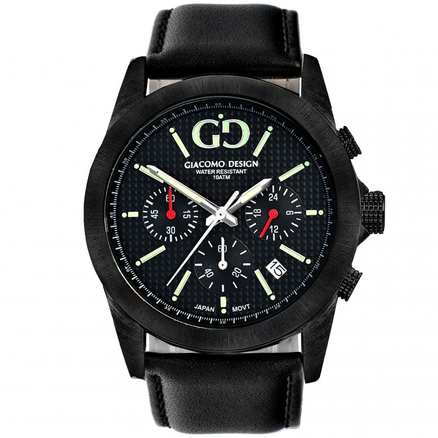 Giacomo Design Trepuntato Black/Black leather