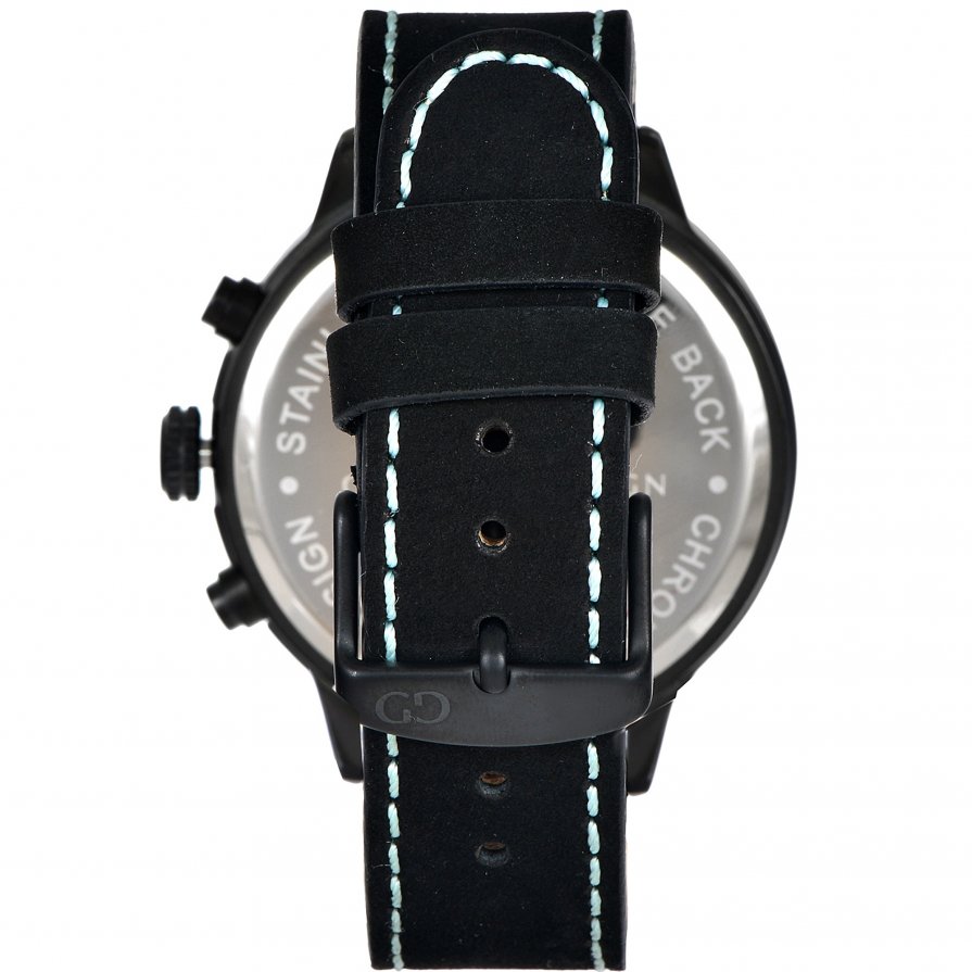 Elegant men's watch Giacomo Design GD02005 leather strap date chronograph