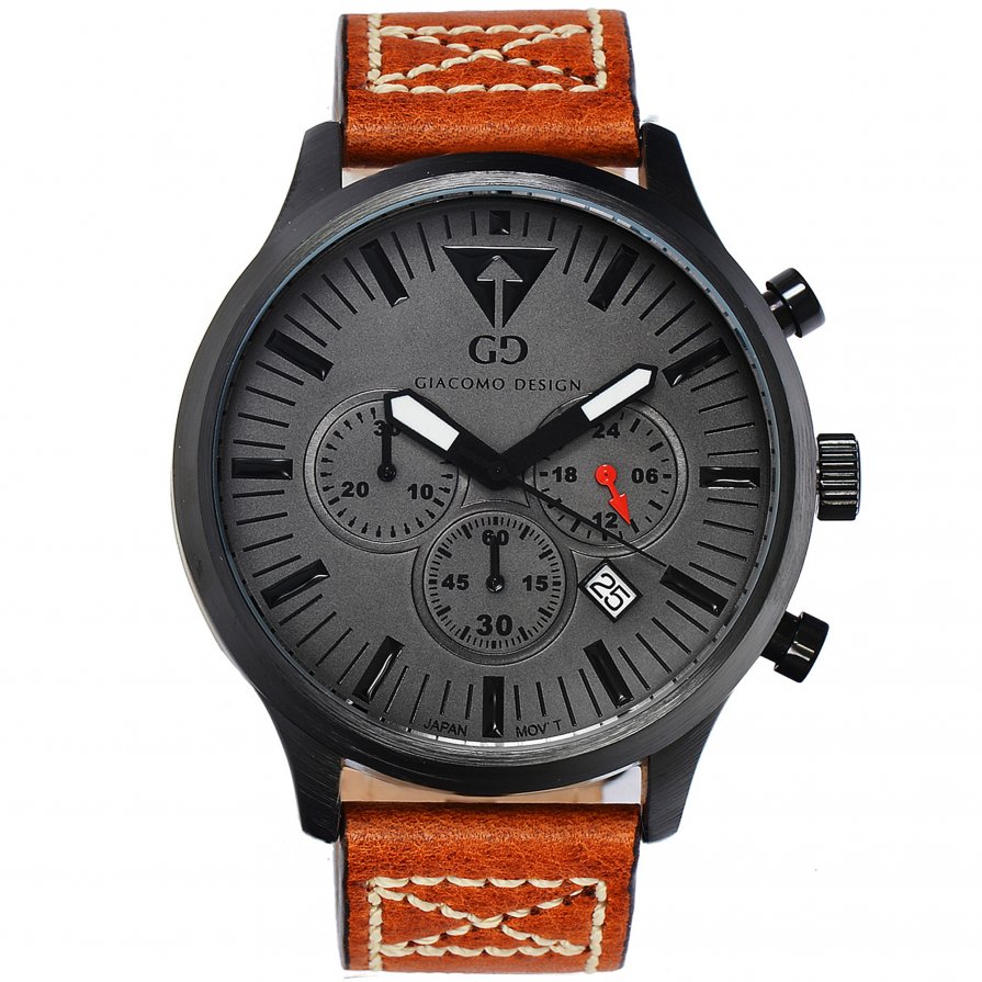 Giacomo Design Sportiva Black/Brown leather