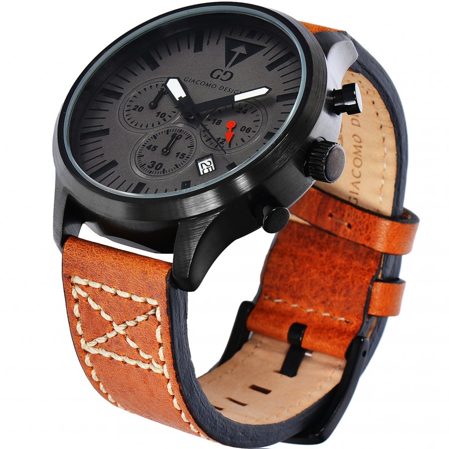 Giacomo Design Sportiva Black/Brown leather