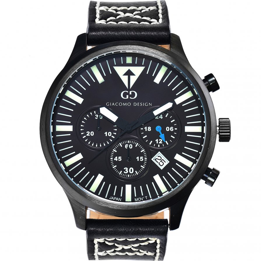 Giacomo Design Sportiva Black/Black leather