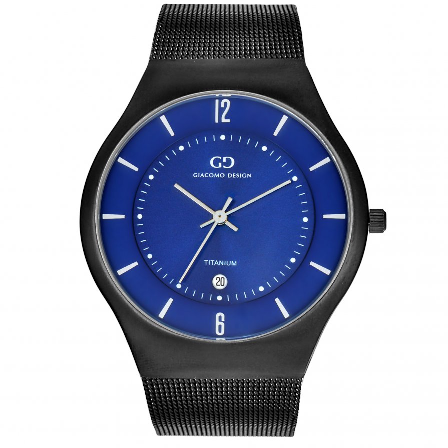 Titanium men's watch Giacomo Design GD12003 bracelet