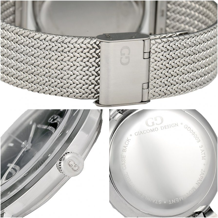 Elegant men's watch Giacomo Design GD9002 bracelet