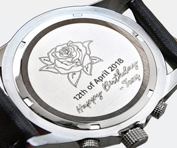 Watch with engraved back discount