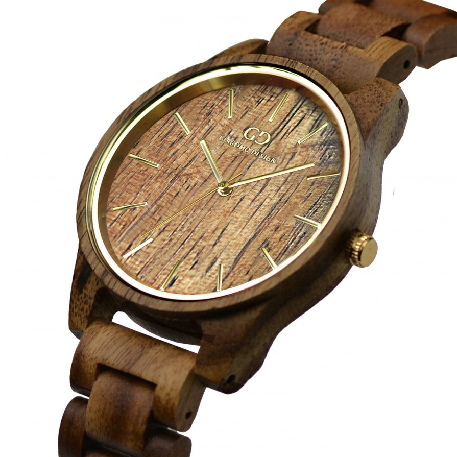 Wood watch Giacomo Design Eleganza Semplice for Ladies Koa wood