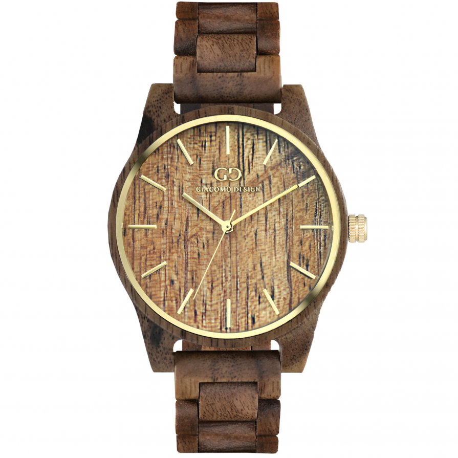 Wood watch Giacomo Design Eleganza Semplice for Ladies Koa wood